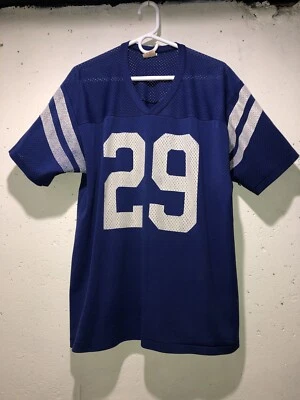 Camiseta deportiva azul RARA VINTAGE RAWLINGS Eric Dickerson #29 INDIANAPOLIS COLTS ADULTO XL Foto 1 de 4