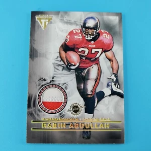 2001 Pacific Private Stock Titanium #122 Rabih Abdullah Aaron Stecker DUAL PATCH - Picture 1 of 3