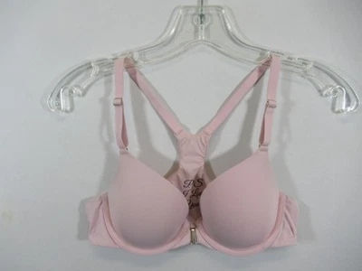 Sujetador Soma Memorable Cobertura Completa Cierre Frontal Espalda Corredora 34A Rosa Con Aros Foto 1 de 4