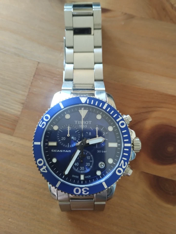 Orologio da uomo Tissot T-Sport Seastar 1000 Chronograph Diver T120.417.11.04... - Immagine 1 di 4