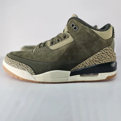 Air Jordan 3 Retro Family Affair Mediano Oliva/Sequoia DN3707-202 Talla 11 Para Hombre Foto 1 de 4