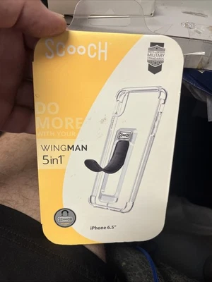 Чехол Scooch Wingman 5-в-1 для iPhone Xs Max (прозрачный) 6,5 дюйма - Изображение 1 из 2