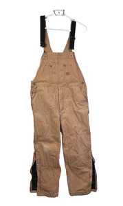 Wells Lamont Insulated Overalls Workwear MenLarge Brown Zip Legs Workwear - Picture 1 of 12
