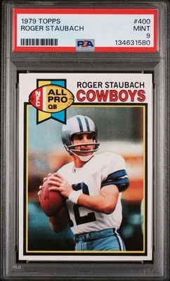 1979 Topps #400 Roger Staubach PSA 9 como nuevo patio Dallas Cowboys impecable estuche nuevo Foto 1 de 2