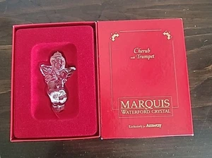 Marquis by Waterford Crystal Ornament Cherub with Trumpet in Original Box - Picture 1 of 7