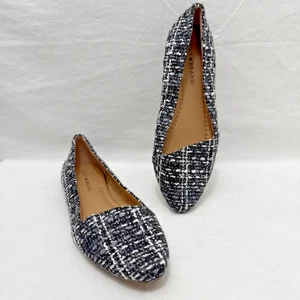 Lucky Brand Archh Damen-Flats schwarz weiß Tweed gewebt 6,5 M neu Damengröße 6,5 - Bild 1 von 7