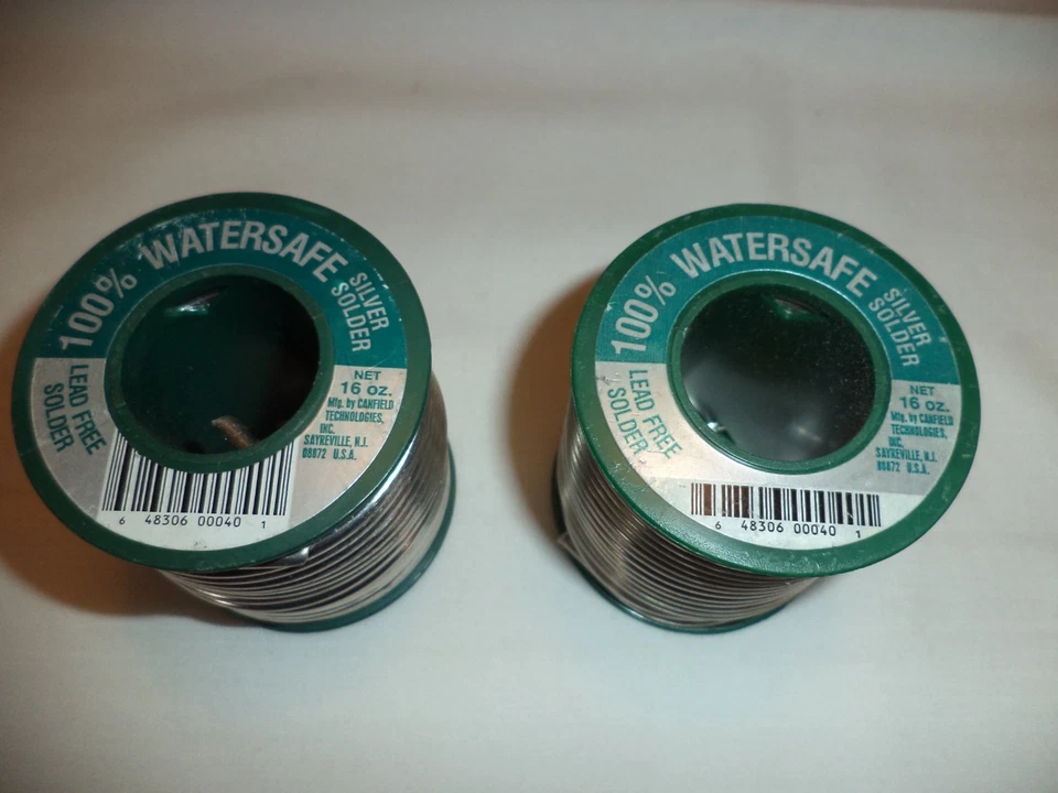 Soldadura de plata Canfield Watersafe, dos 1 lb. Rollos Foto 1 de 1