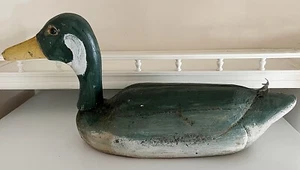 Ganso de madera de arte popular de 22 pulgadas de largo - Imagen 1 de 12