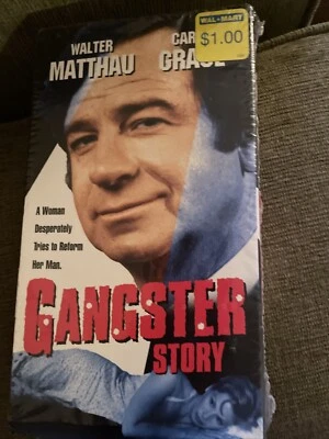 Gangster Story - Starring Walter Matthau VHS Movie Original Seal Foto 1 de 2
