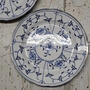 Plato de sopa de porcelana flor de paja Turingia siglo XIX 9" - Imagen 1 de 5