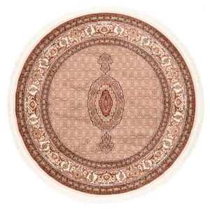 Tabriz Maschinengewebter Tappeto Diversi Größen-fine, Tappeto, Rotondo, Beige - Picture 1 of 18