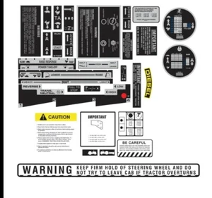 INTERNATIONAL 74 SERIE TRAKTOR KABINE AUFKLEBER SET - Bild 1 von 1