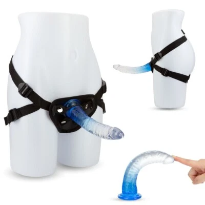 Kit de arnés con correa con consolador anal realista punto G Dong juguetes sexuales Foto 1 de 4