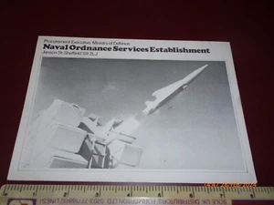 ESTABLECIMIENTO DE SERVICIO DE ARTILLERÍA NAVAL NORDSE SEAWOLF FOLLETO DE DEFENSA ANTIMISILES - Imagen 1 de 3