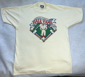 Vintage Single Stitch National Baseball Hall Of Fame Cooperstown NY t shirt L - Picture 1 of 7