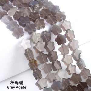 12mm Five-Pointed Star Agate/Jade /Quartz/Crystal Gemstones Loose Beads Strand - Picture 1 of 32