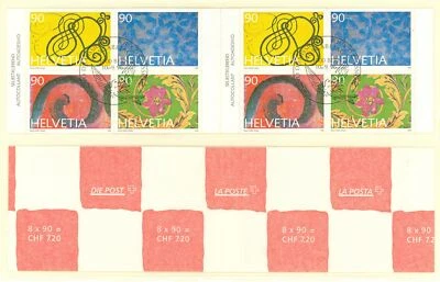 Switzerland N76 Booklet 1996 used Greeting stamps - Image 1 of 3