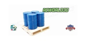 OIL DRUM BARREL Simulation 1:16 Scale Deco. RC Truck/Military/Diorama/Garage - Picture 1 of 23