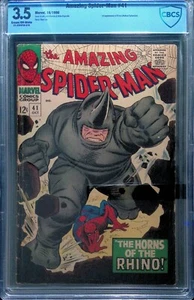 Amazing Spider-Man #41 (vol 1), Oct 1966 - CBCS 3.5 VG- - First Rhino - Picture 1 of 2