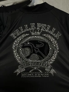 VTG PELLE PELLE Track Suit Men 5XL Black Studed Rhinestone Marc Buchanan Set Y2K - Picture 1 of 17