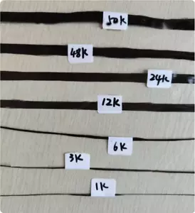 1K/3K/6K/12K/24K/48K/50K Carbon Fiber Fibre Tow Filament Yarn Thread Tape 30M - Picture 1 of 4