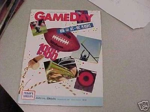 1986 JETS AT CHIEFS NFL AFC PLAYOFF PROGRAM - Picture 1 of 1
