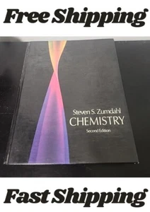 Chemistry by Steven S. Zumdahl 1989 Hardcover Second Edition Excellent Condition - Picture 1 of 7