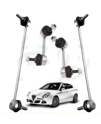KIT 4 TIRANTI BIELLETTE BARRA STABILIZZATRICE ANT + POST ALFA ROMEO GIULIETTA - Imagen 1 de 3