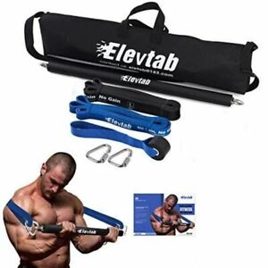 Elevtab Portable Resistance Bar, Weightlifting Training Kit, Resistance Band Set