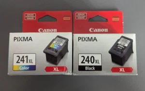 New Genuine Canon 240XL 241XL Black Color Ink Cartridges Set FREE SHIPPING - Bild 1 von 6