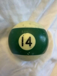 Vintage #14 Vierzehn Ersatz Pool Billard Kugel 2 1/4" Kostenloser Versand USA - Bild 1 von 4