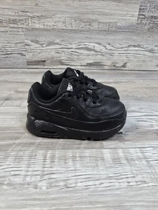 Zapatillas Nike Air Max 90 LTR (TD) para niños pequeños talla 8C negras CD6868-001 zapatos - Imagen 1 de 12