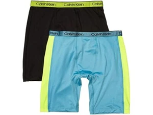 CK Calvin Klein Boys 2-PK. Performance Boxer Briefs Long Length NEW NWT $26 - Picture 1 of 4