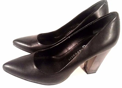 ZAPATOS DE VESTIR ROCK REPUBLIC MUJER TRANSPARENTE AHUMADO 4" TACONES NEGROS TALLA 9M Foto 1 de 4