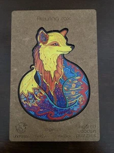 Unidragon Holzpuzzle "Verführerischer Fuchs" Laser geschnitten komplett 101 Teile - Bild 1 von 9