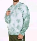 Nike Mens Large Loose Fit Green Tie Dye Fleece Heritage Tennis Hoodie Sweatshirt