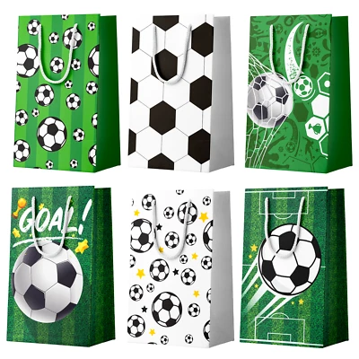 Bolsas de papel de caramelo para regalo de golosinas suministros de fiesta de fútbol  Foto 1 de 4