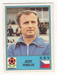 RARE 1980 PANINI JOZEF VENGLOS EURO UEFA CUP UNUSED SOCCER STICKER !!