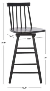 Safavieh QUAI SWIVEL COUNTER STOOL, Reduced Price 2172757533 BST1404A - Picture 1 of 5