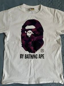 Bathing Ape - Purple Camo Logo T-Shirt - Medium Men’s - USED, GOOD CONDITION. - Picture 1 of 5