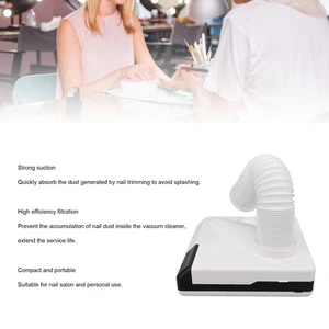 Professional Nail Dust Collector Strong Suction Electric Acrylic Gel Nail Va DGD - Picture 1 of 23