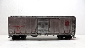 HO Athearn Pro Weathered Upgraded Canadian Pacific AAR Steel 40' Boxcar Low Ship - Picture 1 of 5