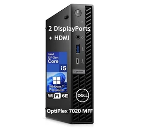Dell OptiPlex 7020 Micro–i5-12500T, 16GB DDR5, 512GB M.2 Win 11 Pro Warranty. - Picture 1 of 7