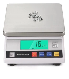 Báscula de laboratorio de balanza electrónica digital precisa de 10 kg 0,1 g... - Imagen 1 de 8