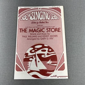 The Magic Store di Williams & Ascher and Fry ~ 1979 libro di canzoni vintage SATB - Foto 1 di 5