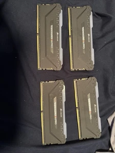 Corsair Vengeance RGB Pro 32GB DDR4 RAM 3200MHz 4x8 GB Memory Kit Black - Picture 1 of 2