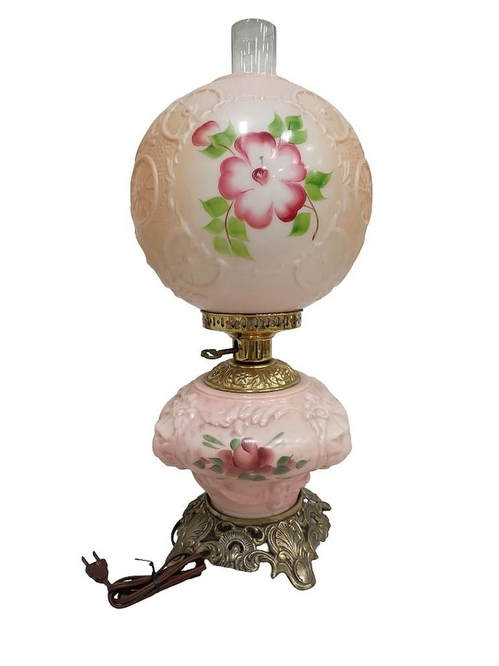 Изящный старинный унесенные ветром банкет камеры лампа, цветы, электрифицированный - Изображение 1 из 4
