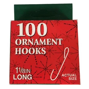 Christmas Ornament Hooks 100 Piece Box Set J7786 New - Picture 1 of 1