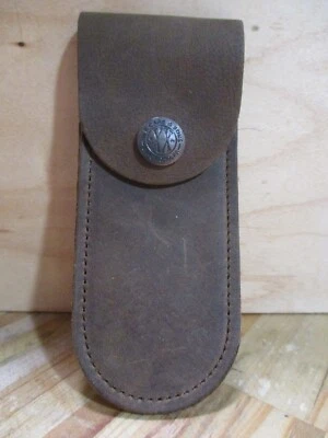 1 New Case Pocketknife  Medium Brown Soft Leather Sheath - Knives Not Included - Image 1 of 4
