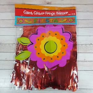 Banner 3M Fiesta Mexicana Brillo Flecos Carnaval Fiesta Fiesta Decoración - Imagen 1 de 6